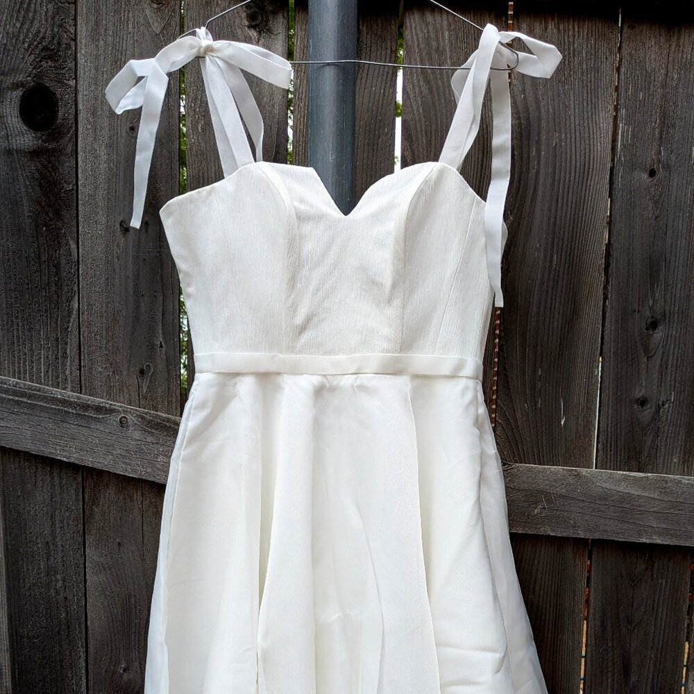 Midi/Tea Length Wedding Dress, Elopement Dress, US Size 6